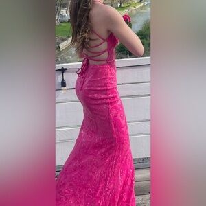 Hot Pink Prom Dress